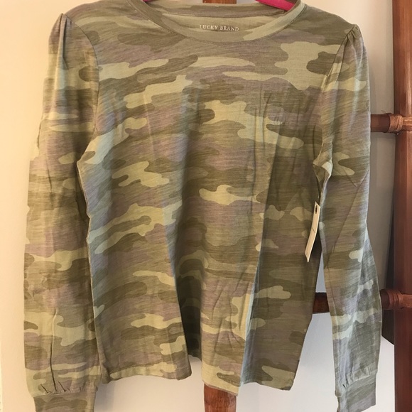 LUCKY BRAND CAMO COTTON TEE NEW - Picture 11 of 11
